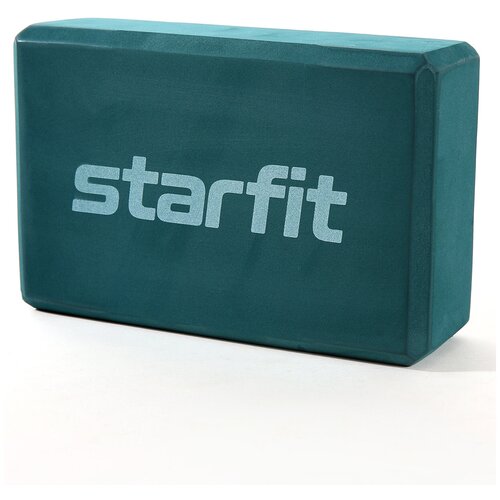 Блок для йоги STARFIT YB-200 EVA, 8 см, 115 гр, 22,5х15 см, изумрудный