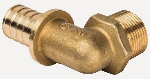 Изображение товара Переход на наружную резьбу угловой STOUT - 25 x 3/4" (для труб из сшитого полиэтилена)