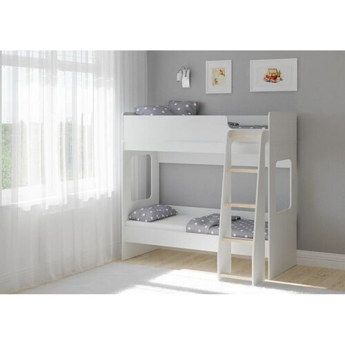 Двухъярусная кровать Легенда D601.2 белый , размер матрасов: 175х80