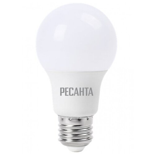 фото Лампа светодиодная ll-r-a80-20w-230-4k-e27 (груша, 20вт, нейтр., е27) ресанта, арт. 76/1/22, 10 шт