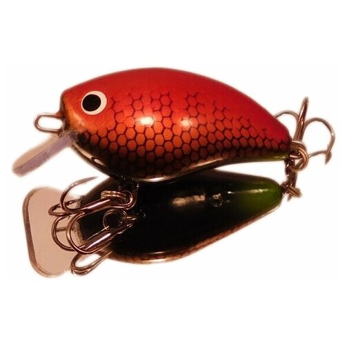 фото Воблер крэнк плавающий трюльник из дерева (36мм. 4,4гр.) от зябликова заглубление до 1.5м. на щуку на окуня на судака снасть для спиннинга