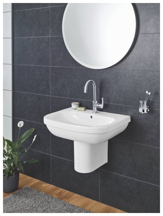 Раковина 65 см, белая, Grohe Euro Ceramic 39323000 - фотография № 5