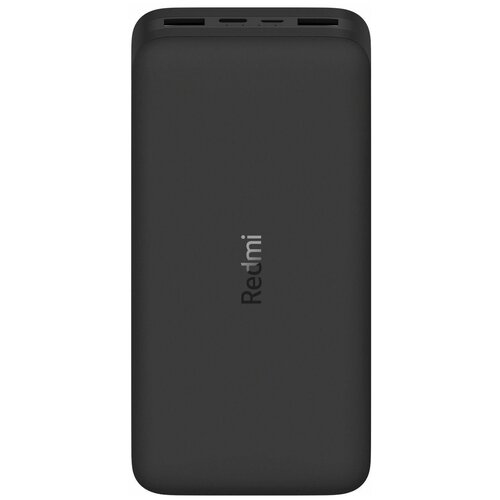 Портативный аккумулятор Xiaomi Redmi Power Bank Fast Charge, 20000 mAh, черный, упаковка: коробка