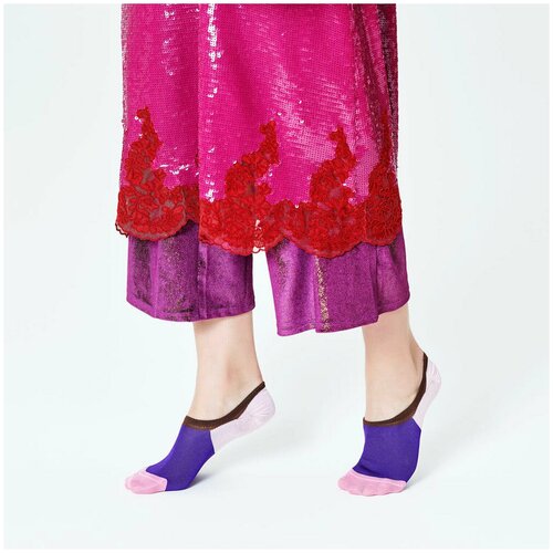 фото Носки для девушек hysteria isa invisible sneaker sock - pink/purple/brown 39-41