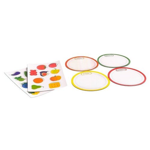 Магнитный набор Яркие тарелочки В пакете сенсорная игрушка яркие пузырики в пакете