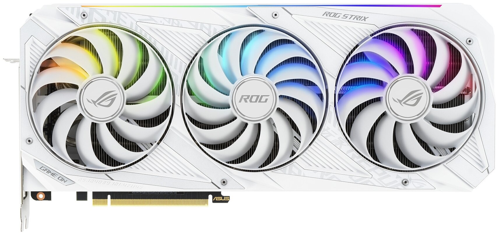 Видеокарта ASUS ROG Strix GeForce RTX 3080 OC White Edition 10GB (ROG-STRIX-RTX3080-O10G-WHITE), Retail