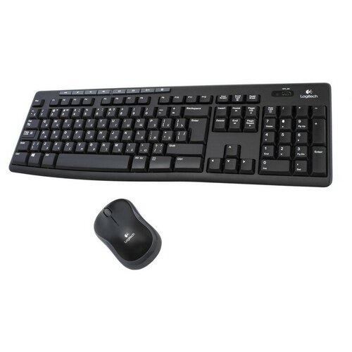 комплект мыши и клавиатуры logitech mk270 черный черный 920 004509 Набор клавиатура+мышь Logitech Wireless Combo MK270 (920-004518)