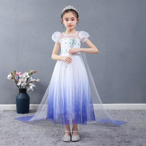 Карнавальное нарядное платье для девочки принцесса Эльза - размер 100