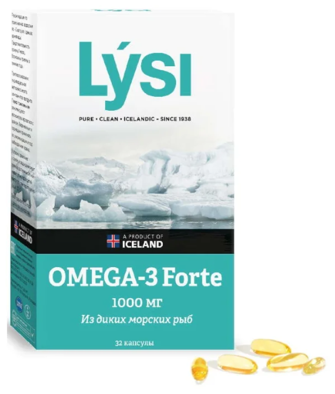 Lysi Omega-3 Forte ., 32 .