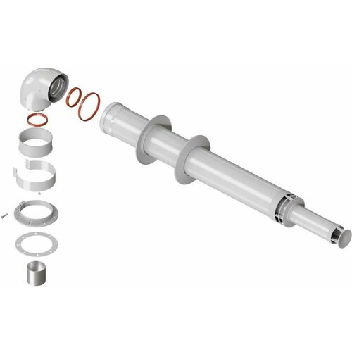 Дымоход коаксиальный 100/60 для газовых котлов универсальный (Комплект) коаксиальный дымоход для котлов ariston анти лед 60 100