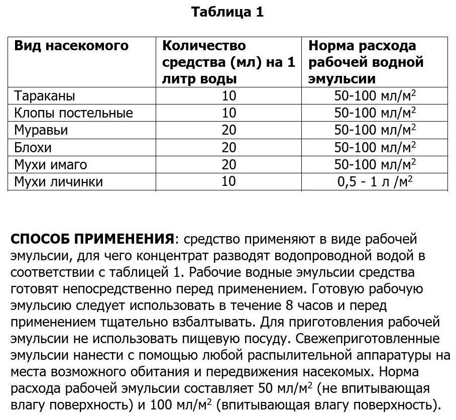 Средство Авалон от тараканов клопов блох муравьев мух 50 мл