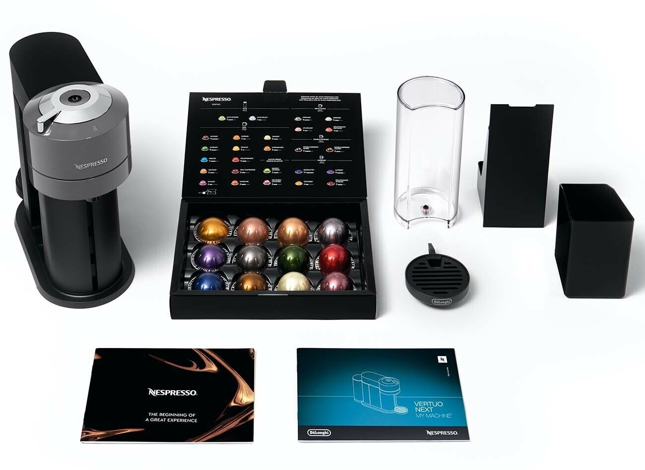 Капсульная кофеварка DeLonghi Nespresso Vertuo ENV120.GY, цвет: черный - фотография № 9