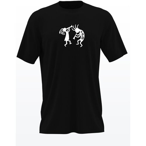 фото Футболка vilmoda африканские мотивы 601 черная с бархатистым принтом m вилвинил