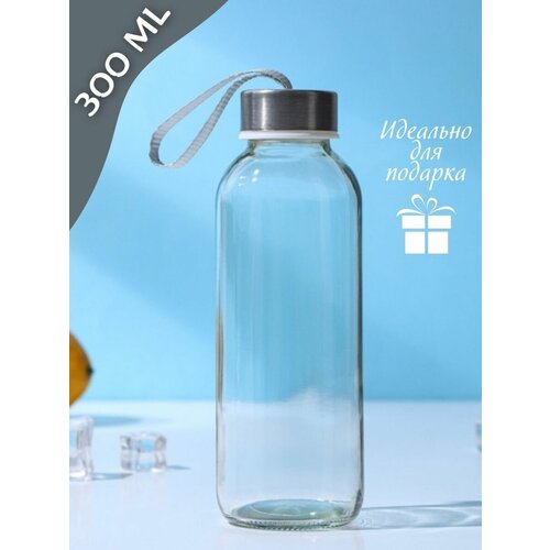 Стеклянная бутылка для воды детская 0,35л