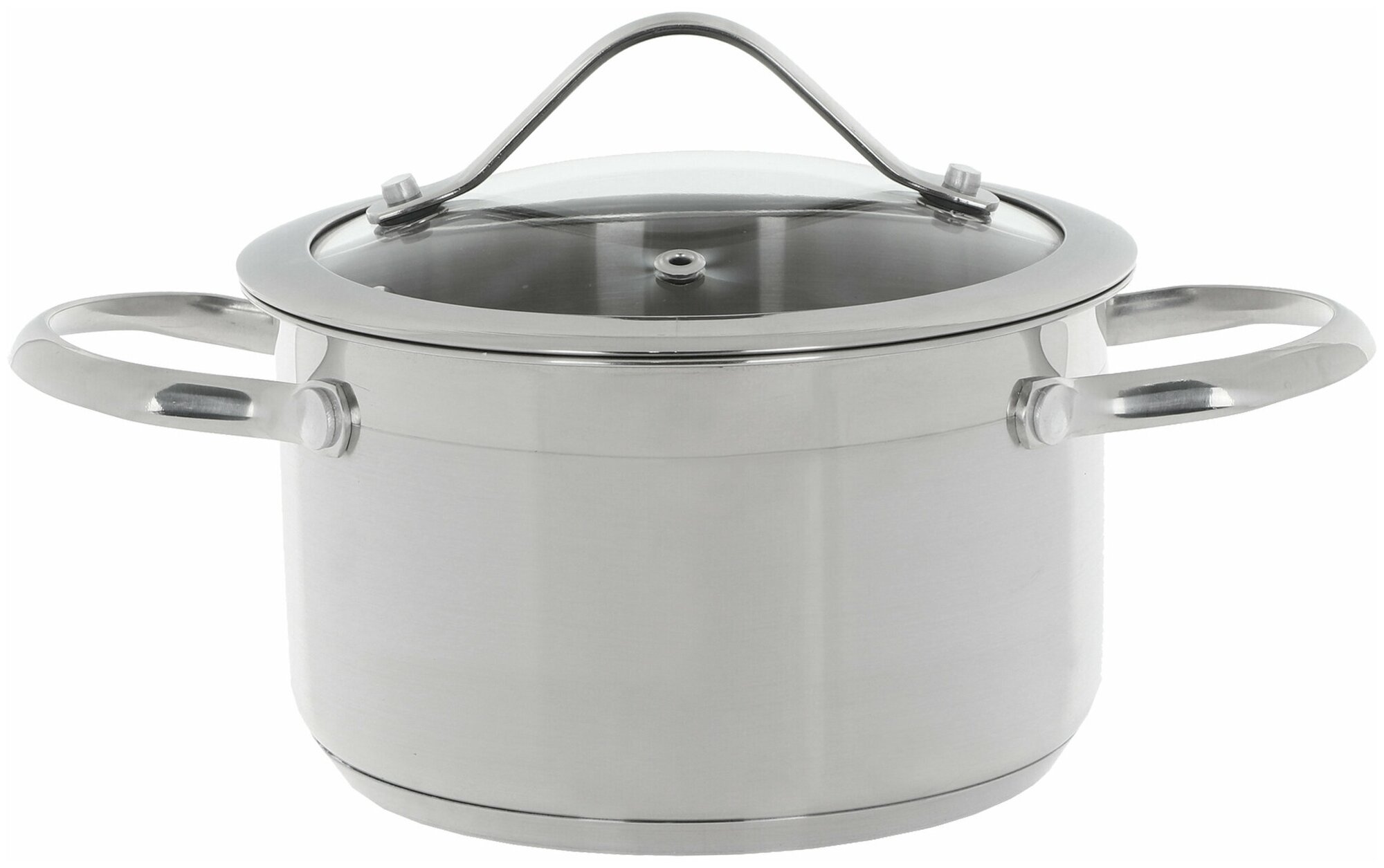 фото Кастрюля 16 см 1,5 литра Vantage нержавеющая сталь 2 предмета