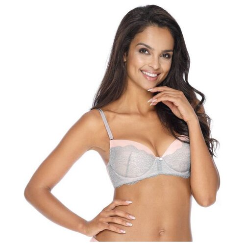 фото Бюстгальтер mat lingerie, размер 85b, пудрово-серый