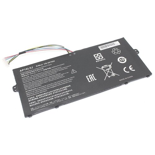 аккумулятор ap16l5j для ноутбука acer sf514 7 7v 36wh 4670mah черный Аккумуляторная батарея для ноутбука Acer Acer SF514-52T (AP16L5J) 7.4V 4350mAh OEM