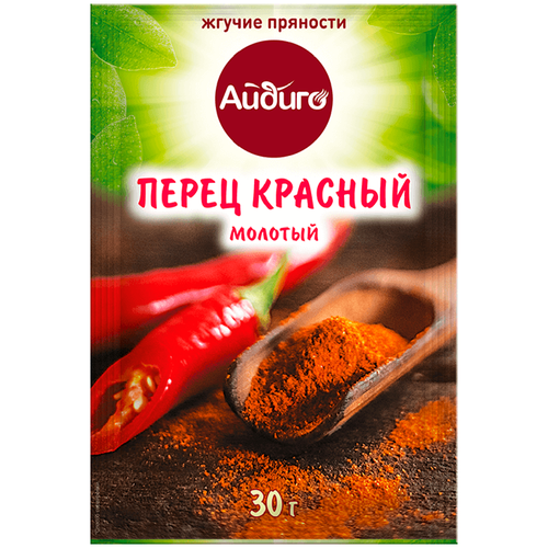 Айдиго Пряность Перец красный молотый, 30 г, пакет