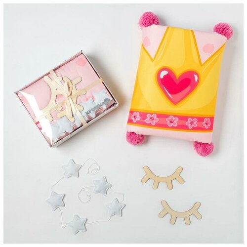 фото Набор подарочный для новорожденных крошка я "прекрасная малышка", плед 90*110 см, подвес, аксессуар