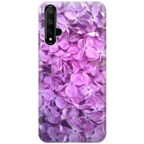 фото Силиконовый чехол на honor 20 / huawei nova 5t / хонор 20 / хуавей нова 5т с принтом "цветы серени" gosso