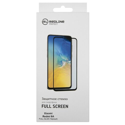 Защитное стекло Xiaomi Redmi 9A/9C, FS FG, Red Line, чер, УТ000021561 комплект 5 штук защитное стекло xiaomi redmi 9a 9c fs fg red line чер ут000021561