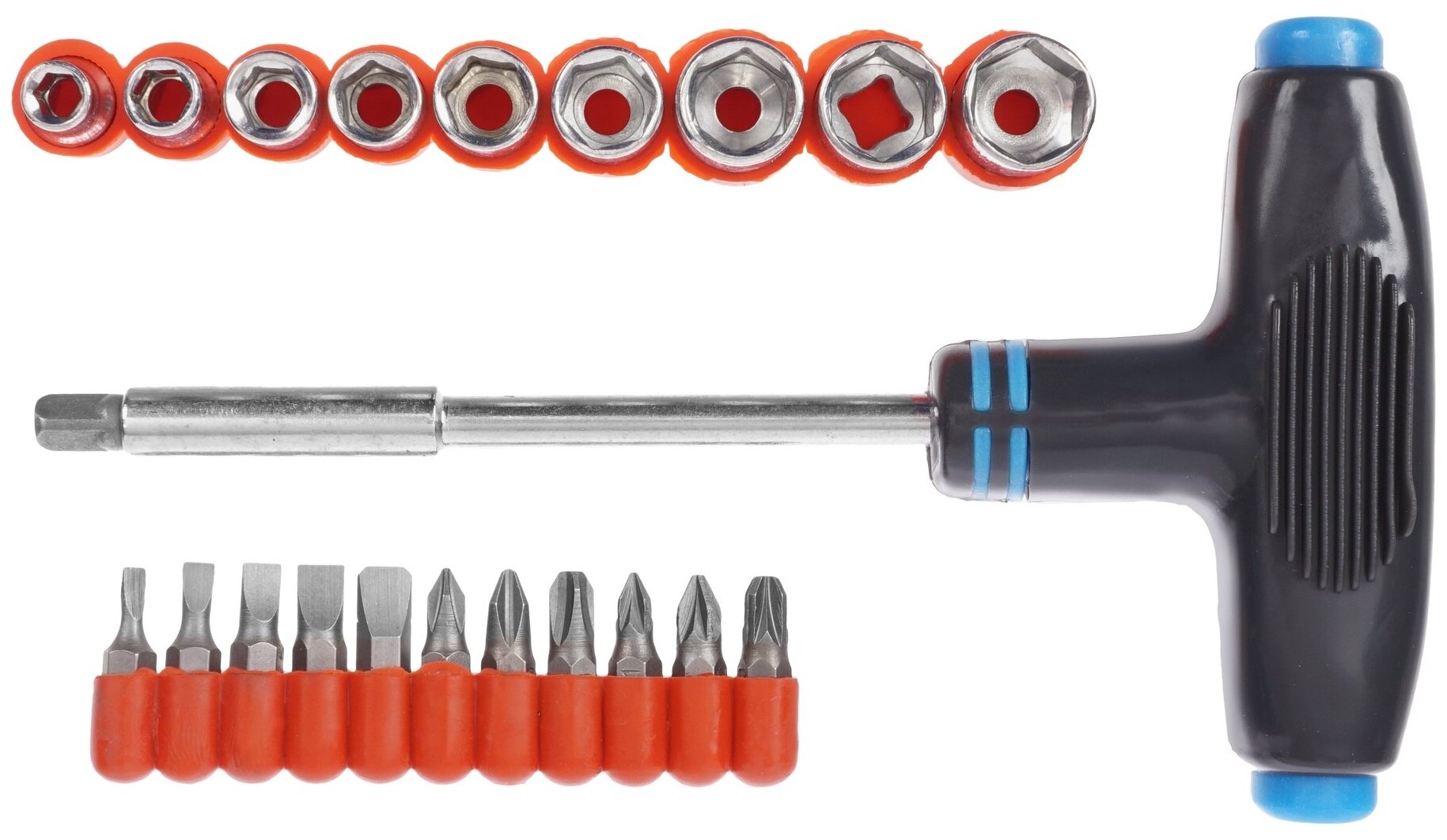 фото Отвертка Т-образная +20сменных насадок TOOLBERG