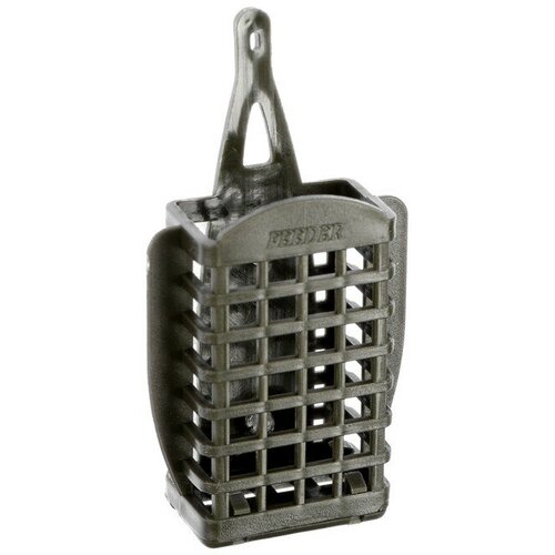 кормушка фидерная salmo feeder square с дном 40гр Кормушка фидерная Salmo FEEDER SQUARE с дном, 60 г