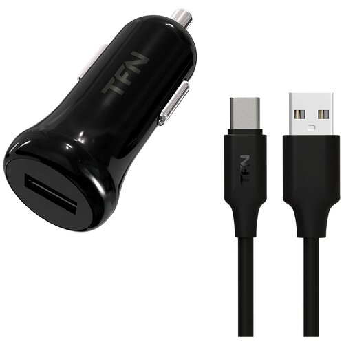 TFN АЗУ 1А+TypeC black автомобильное зарядное устройство usb нива 2108