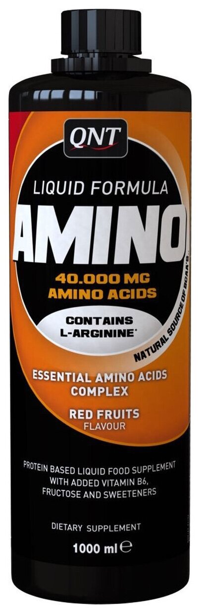 QNT Amino Acid Liquid 4000 Red Fruits Flavour 1000 ml/ "амино Жидкая Формула" с фруктовым вкусом 1000 мл