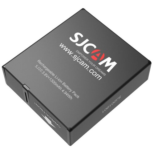 Аккумулятор SJCAM для SJ10 черный original sjcam sj10 pro sj10x dive filter lens red filter protection for sjcam s10 pro sj10x action camera accessories