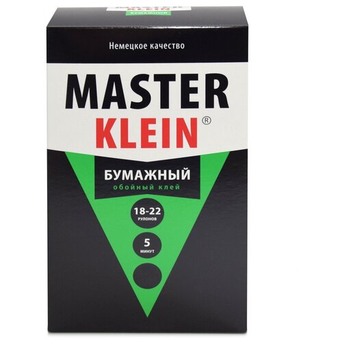 Клей обойный Master Klein для бумажных обоев 500гр (20-22рулонов, 160м2) жест. пачка