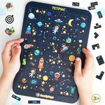 Головоломка FamilyToys тетрис деревянный, детская развивающая игрушка от 3 лет, обучающая игра для детей, пазлы, катамино, развитие мелкой моторики - изображение