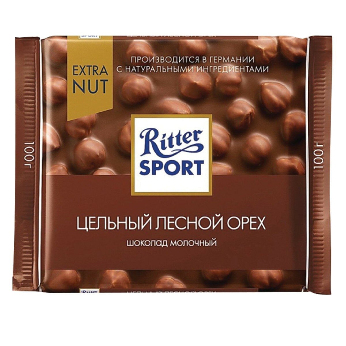 Шоколад Ritter Sport молочный с цельным лесным орехом, 100 г - фото №19