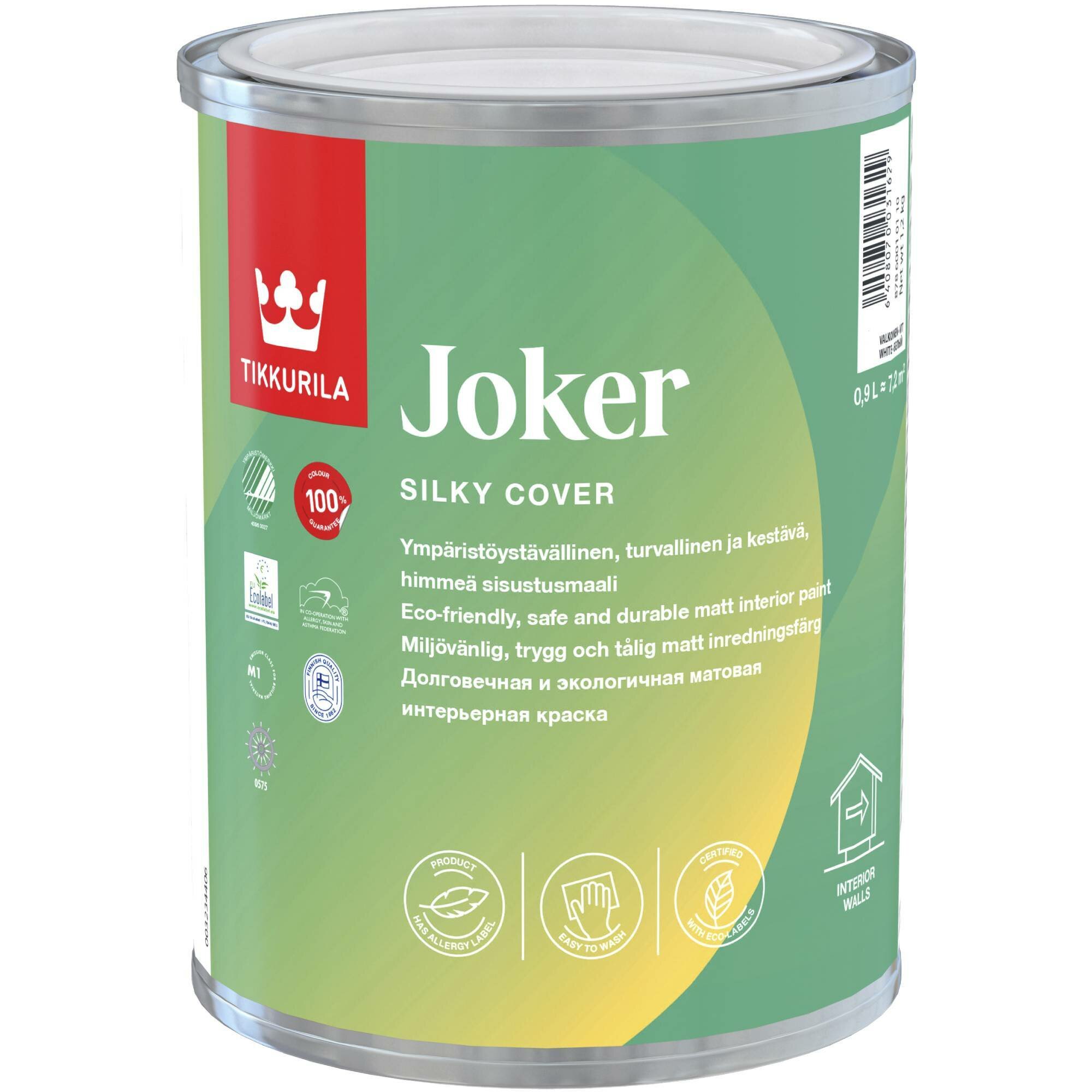 Краска Tikkurila JOKER A матовая 2.7 л - фото №6