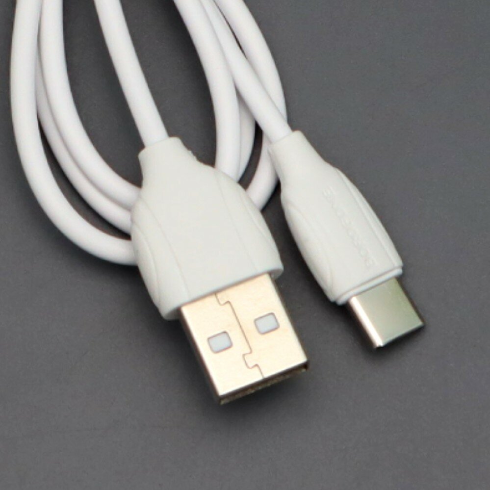 Кабель Borofone BX19 USB - Type-C, 1 м, 1 шт, белый