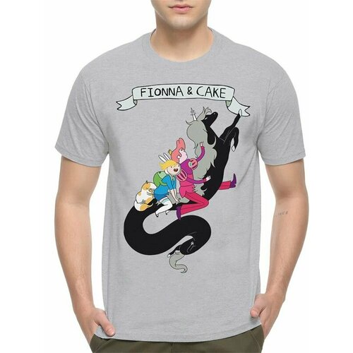 фото Футболка design heroes, размер 2xl, серый