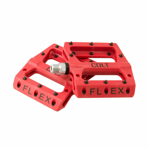 Педали Colt Bikes Flex нейлон 95x95мм Red