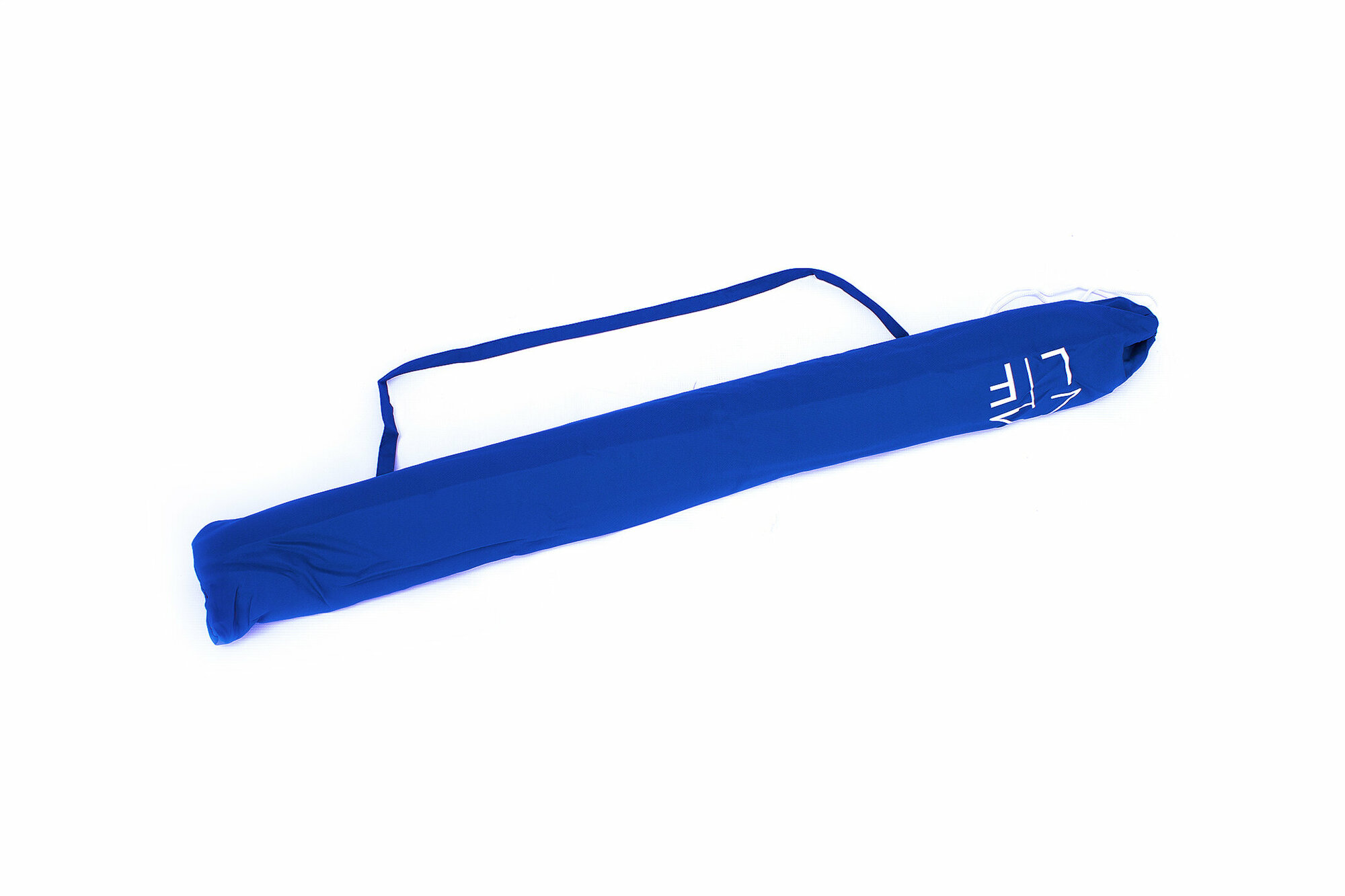Зонт пляжный круглый складной с металлической ручкой, с клапаном, 200 см, синий - фотография № 6