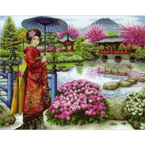 Японский сад #01024 Maia Набор для вышивания 40 x 30 см Счетный крест