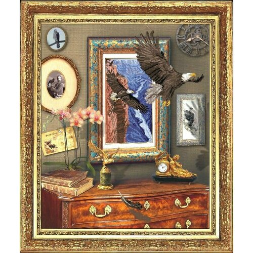 Полет орла (Панорамная вышивка) 20111