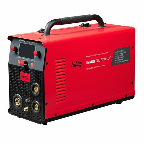 Fubag Сварочное оборудование Инверторы Сварочный полуавтомат инвертор INMIG 200 SYN LCD display 31590 Горелка FB 250 3m FB 250 Ergo 3m 38443 72419₽