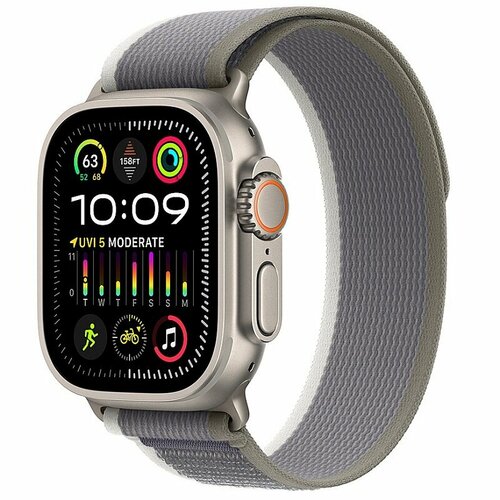 Умные часы Apple Watch Ultra 2 GPS Cellular 49mm Titanium Case with GreenGrey Trail Loop - SM 89690₽