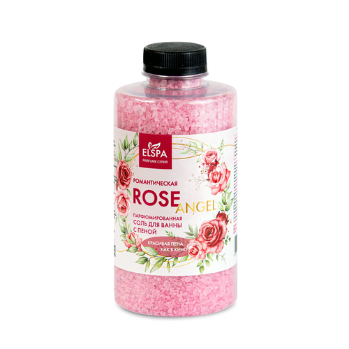 Соль для ванны романтическая с пеной Elspa Rose Angel 800 г