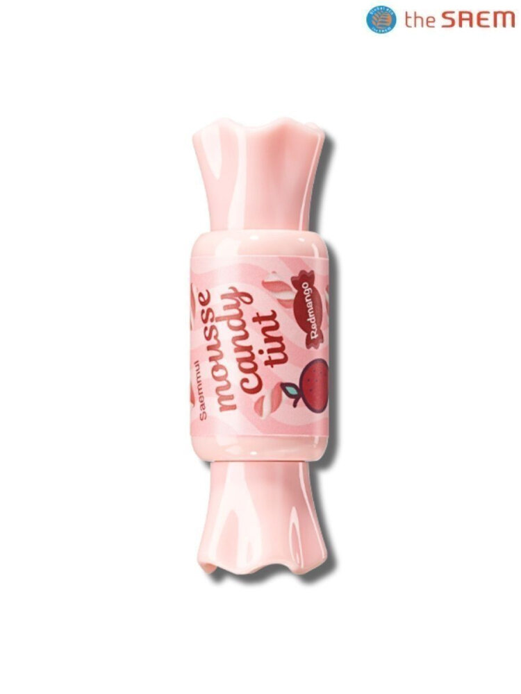 The Saem Тинт-мусс для губ Saemmul Mousse Candy Tint Redmango Mousse, 8 гр.