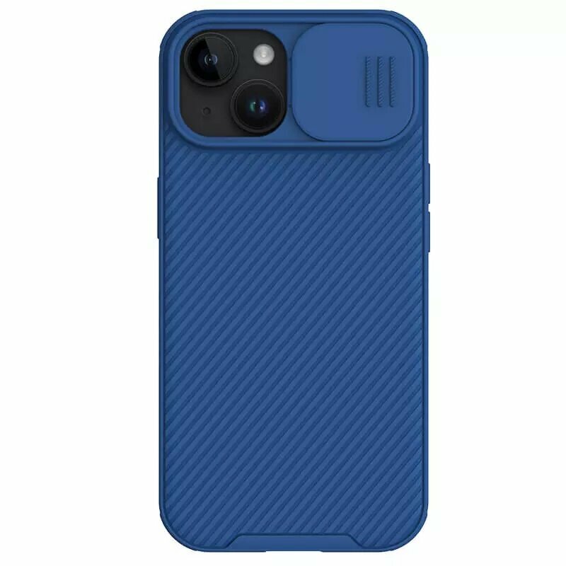 Накладка Nillkin Cam Shield Pro пластиковая для iPhone 15 Blue (синяя)