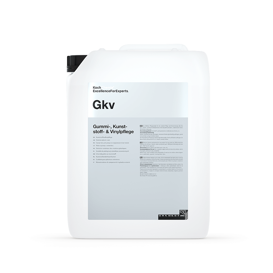 ExcellenceForExperts | Koch Chemie GUMMI-KUNSTSTOFF & VINYLPFLEGE - Матовый, быстродействующий очиститель и освежитель для резиновых поверхностей 10 л
