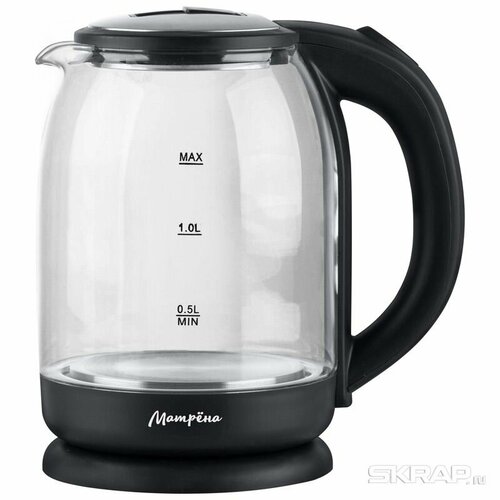 Чайник матрена MA-154 электрический 18 л стекло черный 105227 134800₽