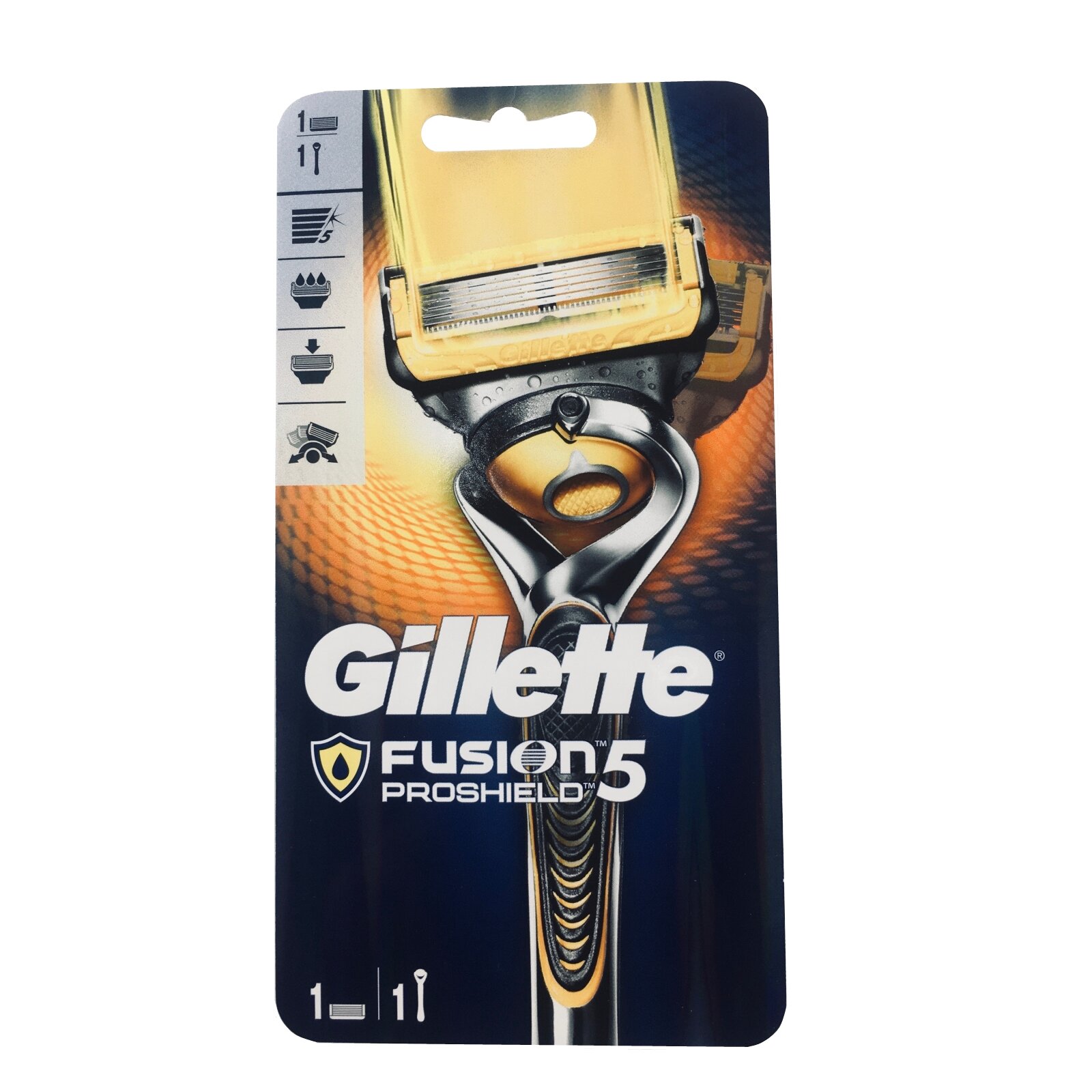 Станок для бритья Gillette Fusion с защитой ProShield и FlexBall с 5 лезвиями + 1 кассета