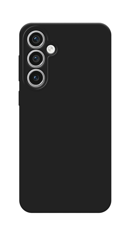 Матовый силиконовый чехол на Samsung Galaxy S23 FE 5G / Самсунг S23 FE 5G с защитой камеры, черный