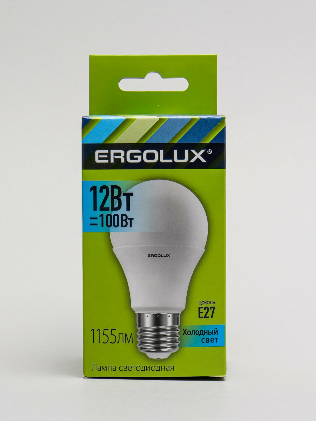 Лампа светодиодная Е27 Ergolux 12 Вт, LED-A60-12W-E27 Температура света 4500К